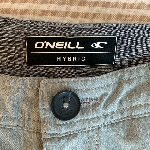 O’Neill hybrid stretch men’s shorts, size 28, heather light grey - Picture 3 of 4